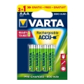 Varta 5670 - 3+1 kom Punjive AAA baterije ACCU Ni-MH, 800 mAh, 1,2 V