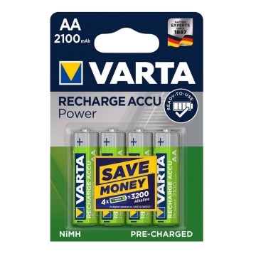 Varta 56706 - 4 kom punjive AA baterije ACCU NiMH/2100mAh/1,2V