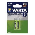 Varta 56733 - 2 kom Punjive baterije SOLAR ACCU AAA NiMH/550mAh/1,2V