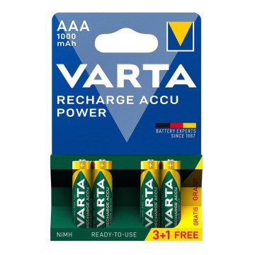 Varta 5703301494 - 3+1 kom Punjive baterije ACCU AAA Ni-MH/1000mAh/1,2V