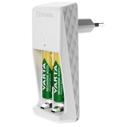 Varta 57656101451 - Punjač za baterije 2x AA/AAA, 2100 mAh, 230 V