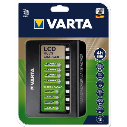 Varta 57681 - LCD Smart punjač 8xAA/AAA, punjenje za 2 h
