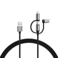Varta 57937101111 - USB kabl 3 u 1 sa Lightning i Micro‑USB konektorima 2 m
