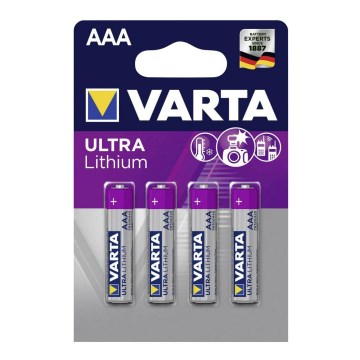 Varta 6103301404 - set od 4 litijumskih baterija ULTRA AAA 1,5V