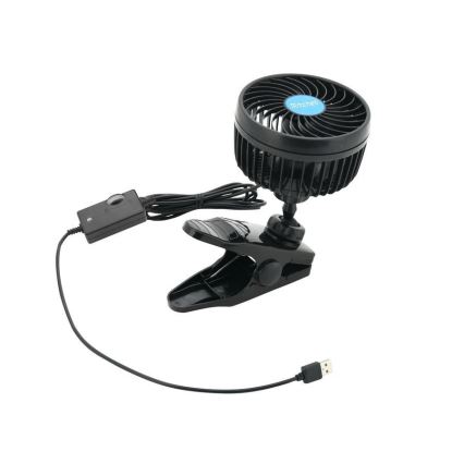 Ventilator sa stezaljkom USB 4W/5V crni