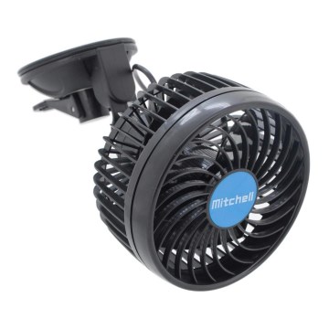Ventilator za auto sa usisnom čašicom 4W/12V, crni