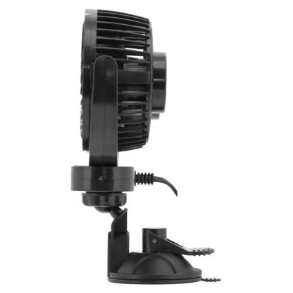 Ventilator za auto sa usisnom čašicom 7W/12V, crni