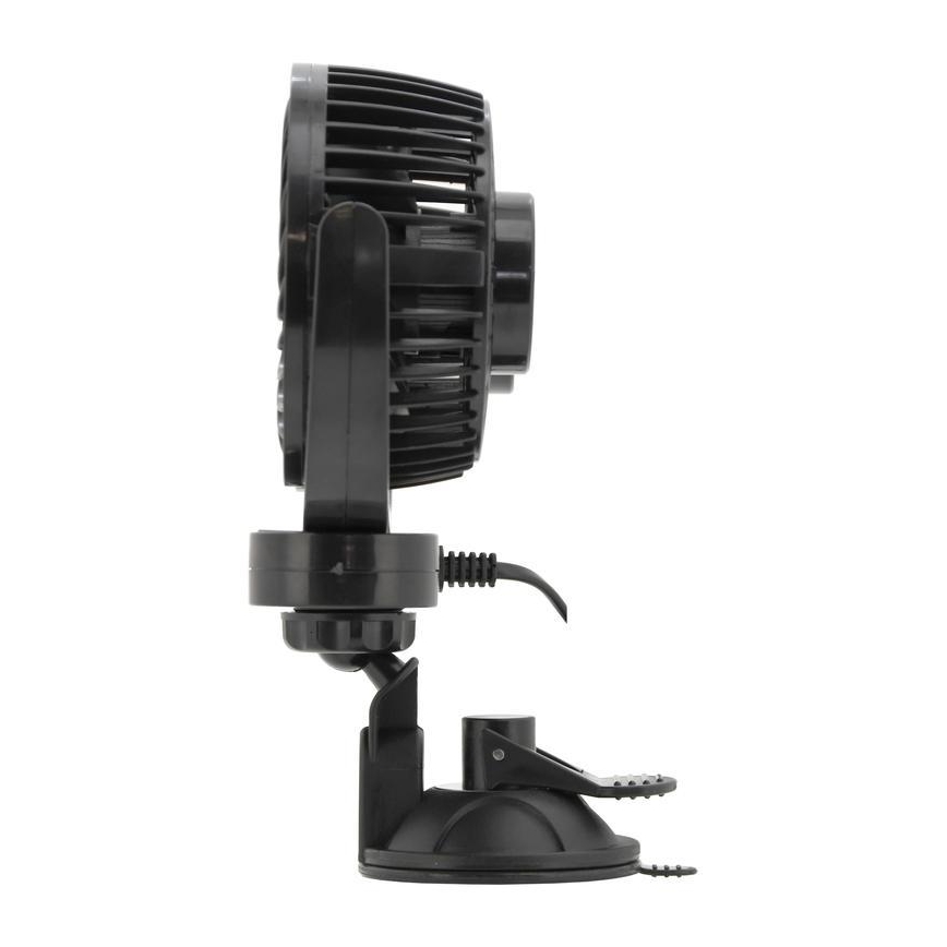 Ventilator za auto sa usisnom čašicom 7W/12V, crni