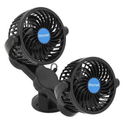 Ventilator za auto sa usisnom čašicom 7W/12V, crni