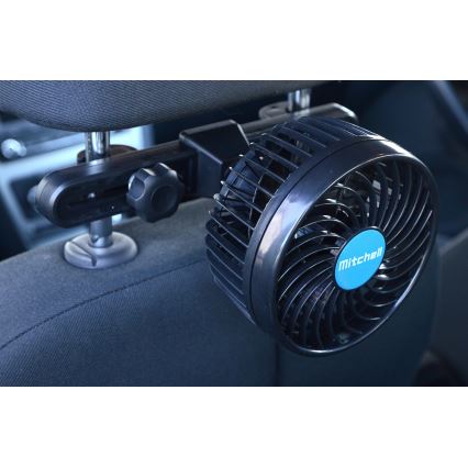 Ventilator za naslon za glavu u automobilu 4W/12V crni