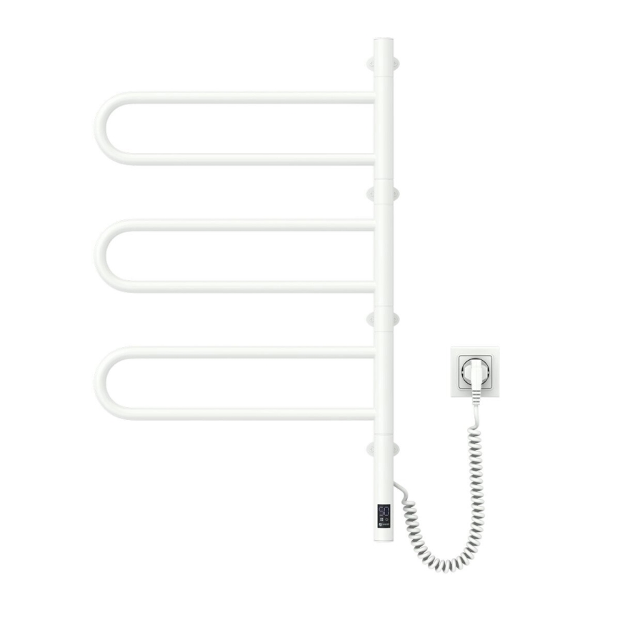 Vertaduro - Električni rotirajući sušač za peškire sa termostatom ELA 120W/230V 80x49 cm IP44 bela