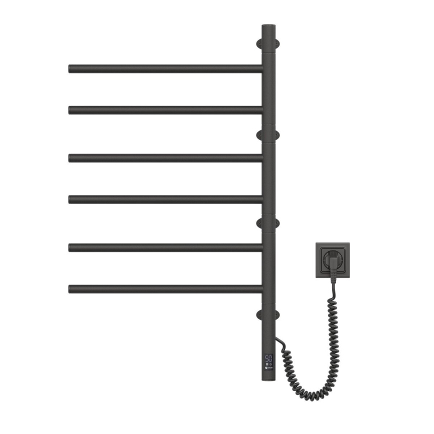 Vertaduro - Električni okretni sušač peškira sa termostatom ARA 105W/230V 82x49 cm IP44 crna