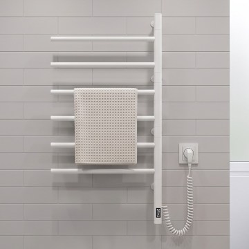 Vertaduro - Električni rotirajući sušač za peškire sa termostatom ARA 105W/230V 80x49 cm IP44 bela