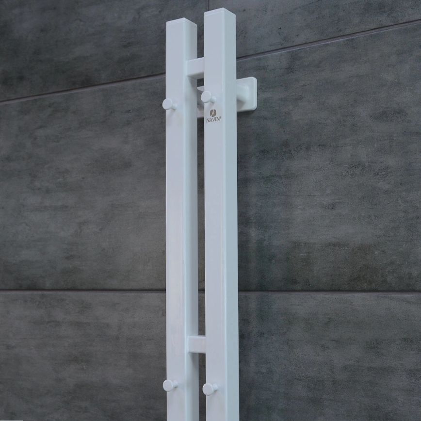 Vertaduro - Električni sušač za peškire sa termostatom VEO 106W/230V 150x9 cm IP44 bela desna