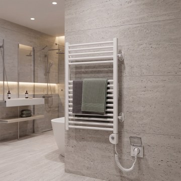 Vertaduro - Kupatilski okretni radijator sa termostatom MEG 400W 78x50 cm bela