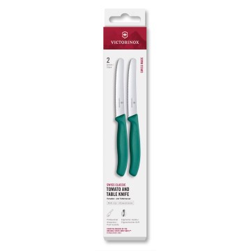 Victorinox - Set kuhinjskih noževa za povrće SWISS CLASSIC 11 cm, 2 kom, tirkizni