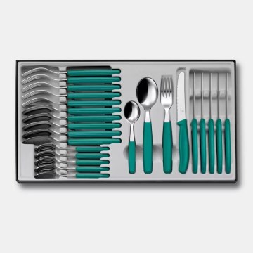Victorinox - Set pribora za jelo SWISS CLASSIC, 24 delova, tirkizni