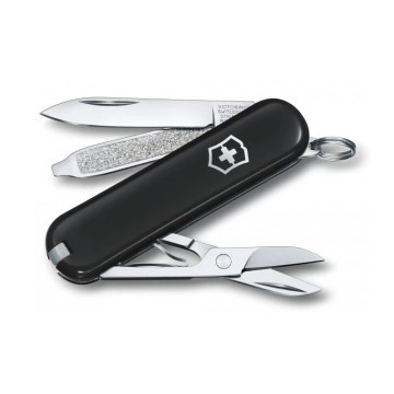 Victorinox - Višenamenski džepni nož CLASSIC SD, 5,8 cm/7 funkcija, crne boje