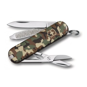 Victorinox - Višenamenski džepni nož CLASSIC SD 5,8 cm/7 funkcija maskirni