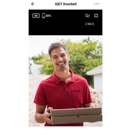Video zvono sa senzorom pokreta, Full HD 1080p, baterija 5200 mAh, IP65, Wi‑Fi, belo