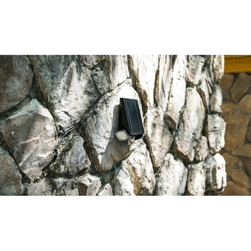 Viking - LED prigušiva solarna zidna fleksibilna svetiljka sa senzorom LED/1,3W/3,7V IP44 4000K 2000 mAh