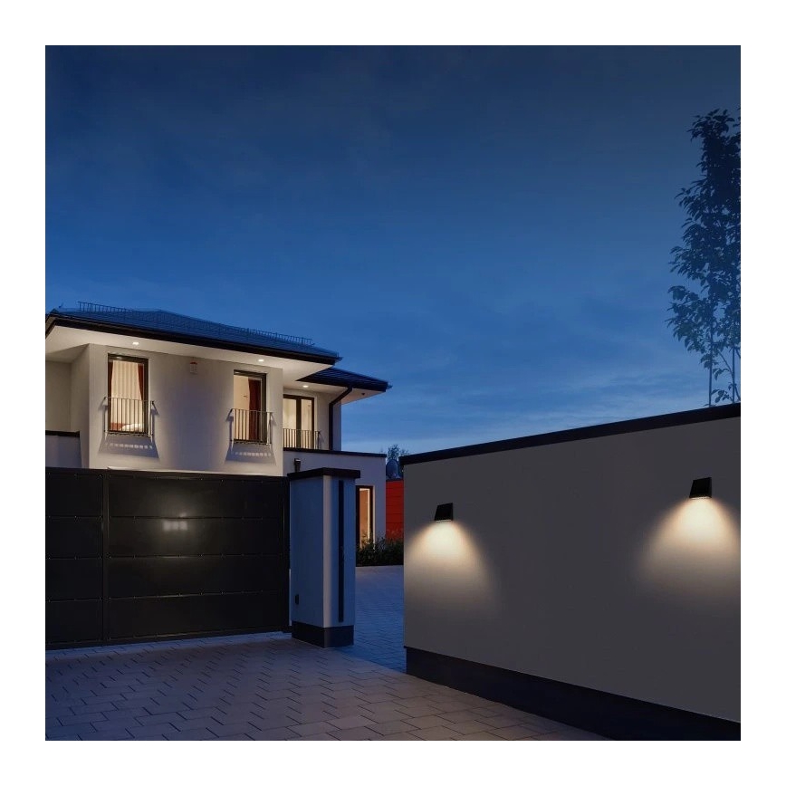 Viking - LED prigušiva solarna zidna svetiljka sa senzorom LED/2W/3,7V IP54 4000K 2000 mAh
