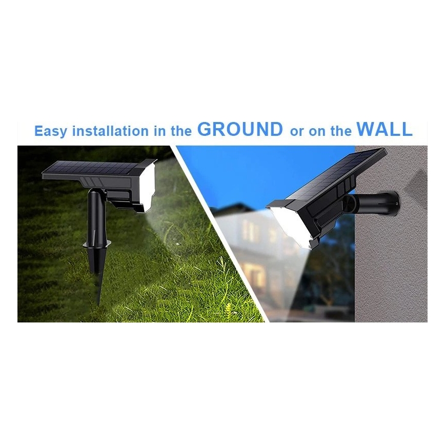 Viking - LED solarna lampa LED/1W/3,7V IP65 6000K 2200 mAh