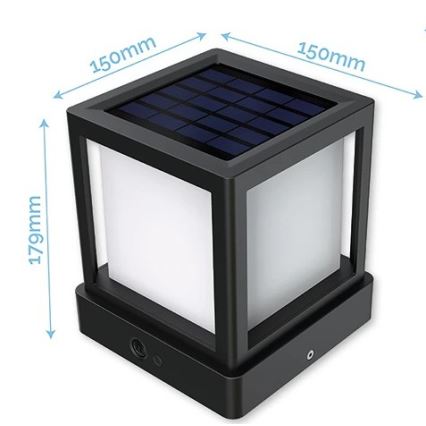 Viking - LED solarna lampa sa senzorom LED/1,4W/3,7V IP54 4000K 2000 mAh