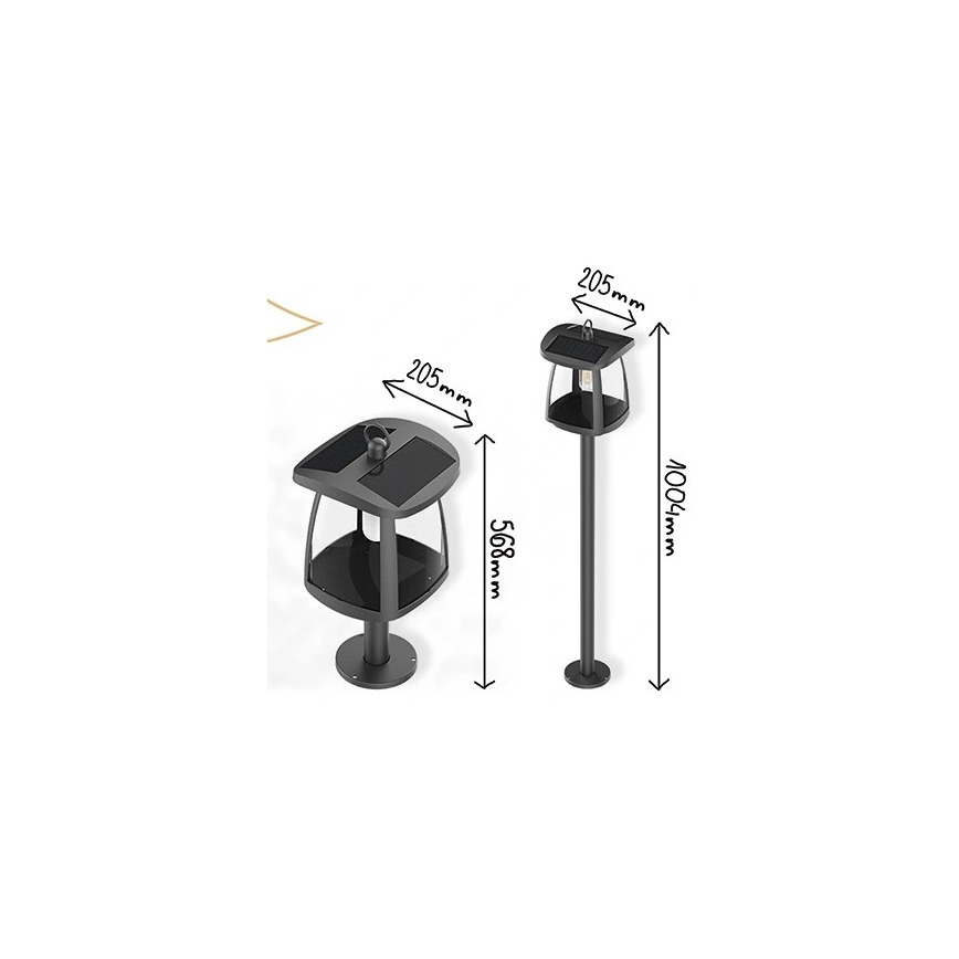 Viking - LED solarna lampa sa senzorom LED/2W/3,7V IP54 4000K 2000 mAh