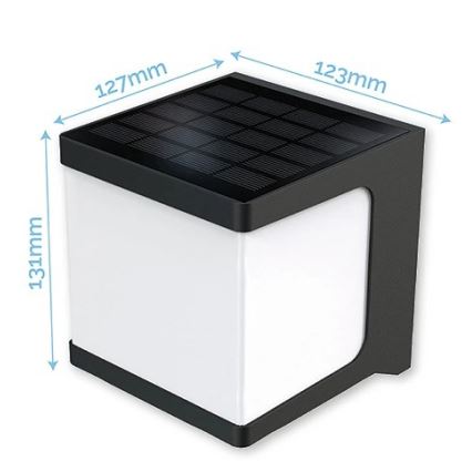 Viking - LED solarno zidno svetlo sa senzorom LED/1,5W/3,7V IP54 4000K 2000 mAh