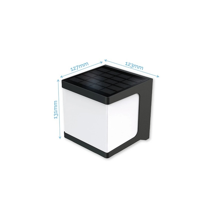 Viking - LED solarno zidno svetlo sa senzorom LED/1,5W/3,7V IP54 4000K 2000 mAh