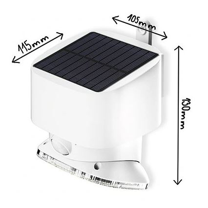 Viking - LED solarno zidno svetlo sa senzorom LED/1W/3,7V IP44 3000/4000K 4000 mAh