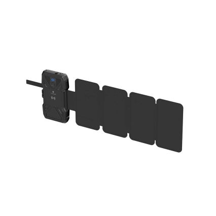 Viking - power bank sa LED svetiljkom, bežičnim punjenjem i solarnim panelom Power Delivery 22,5W/10000 mAh