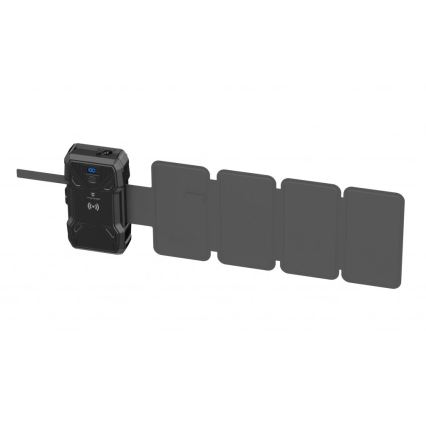 Viking - Power Bank sa LED svetiljkom, bežičnim punjenjem i solarnim panelom Power Delivery 22,5W/30000 mAh
