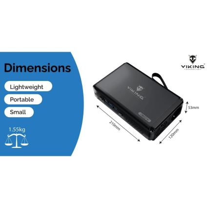 Viking - punjačka stanica sa LED displejom i Power Delivery, kapaciteta 148 Wh