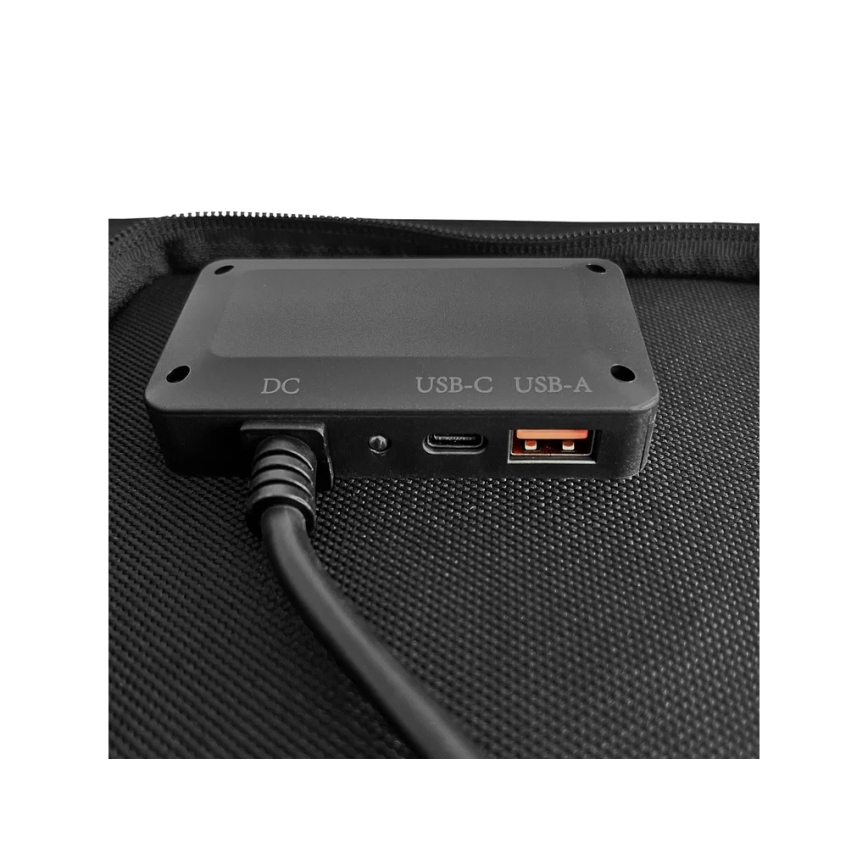Viking - Solarni panel USB Power Delivery 60W/20V IPX4 crna