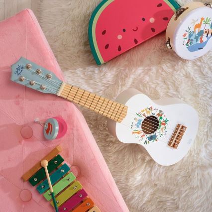 Vilac - Dečja drvena gitara Životinje sveta Sarah Betz