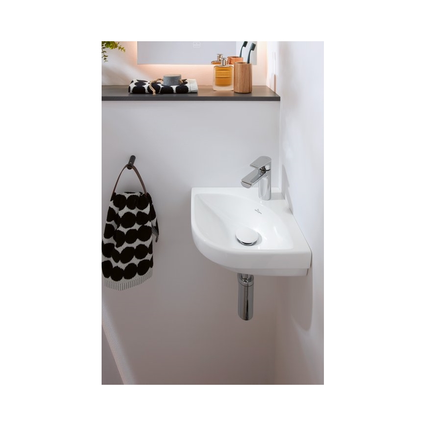Villeroy & Boch 43714601 - Ugaoni viseći umivaonik SUBWAY 3.0 32x32 cm keramika/bela