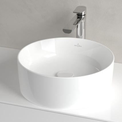 Villeroy & Boch 4A184001 - Umivaonik na ploču COLLARO, prečnik 40 cm, keramika/bela