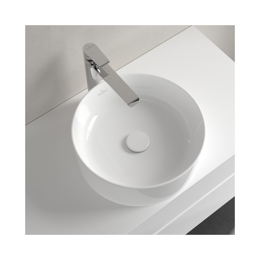 Villeroy & Boch 4A184001 - Umivaonik na ploču COLLARO, prečnik 40 cm, keramika/bela