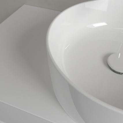 Villeroy & Boch 4A184001 - Umivaonik na ploču COLLARO, prečnik 40 cm, keramika/bela