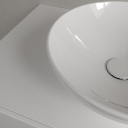 Villeroy & Boch 4A450001 - Umivaonik na radnu ploču LOOP&FRIENDS prečnika 38 cm keramika/bela
