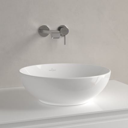 Villeroy & Boch 4A450001 - Umivaonik na radnu ploču LOOP&FRIENDS prečnika 38 cm keramika/bela