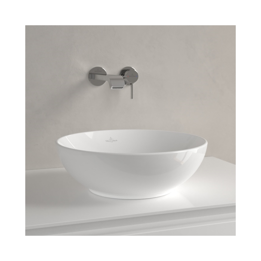 Villeroy & Boch 4A450001 - Umivaonik na radnu ploču LOOP&FRIENDS prečnika 38 cm keramika/bela