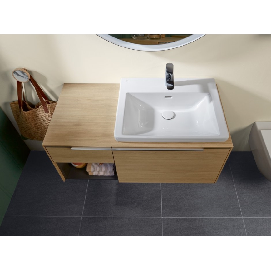 Villeroy & Boch 4A706001 - Viseći umivaonik SUBWAY 3.0 60x47 cm keramika/bela