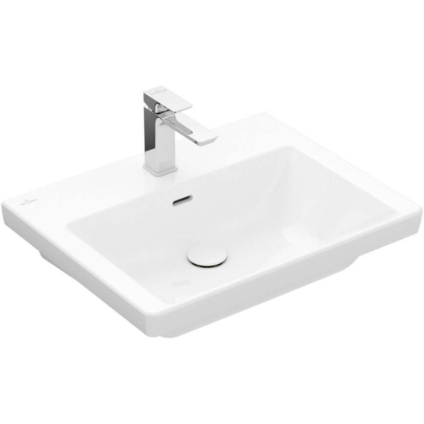 Villeroy & Boch 4A706001 - Viseći umivaonik SUBWAY 3.0 60x47 cm keramika/bela