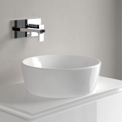 Villeroy & Boch 5A254501 - Umivaonik za ugradnju na radnu ploču ARCHITECTURA prečnika 45 cm keramika/bela