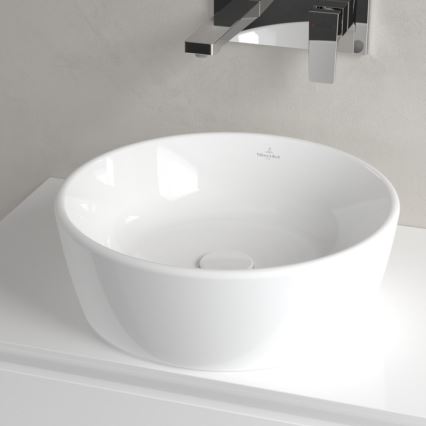 Villeroy & Boch 5A254501 - Umivaonik za ugradnju na radnu ploču ARCHITECTURA prečnika 45 cm keramika/bela
