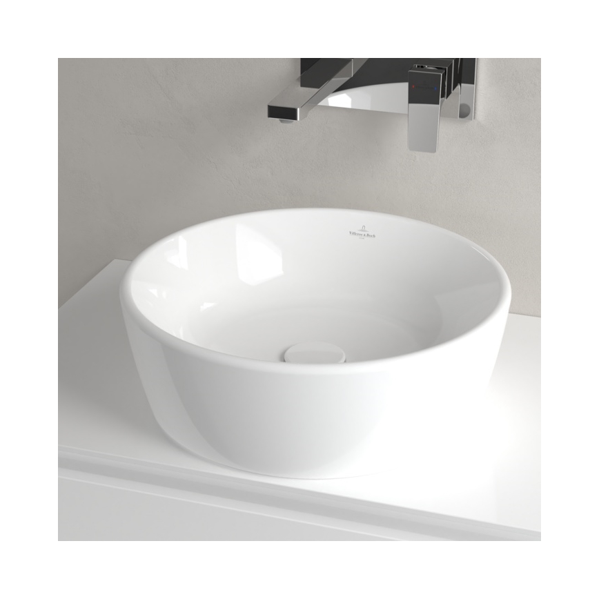 Villeroy & Boch 5A254501 - Umivaonik za ugradnju na radnu ploču ARCHITECTURA prečnika 45 cm keramika/bela