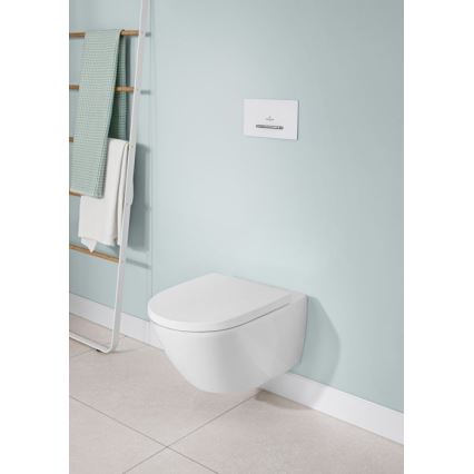 Villeroy & Boch 92216168 - taster za ispiranje VICONNECT beli/sjajni hrom